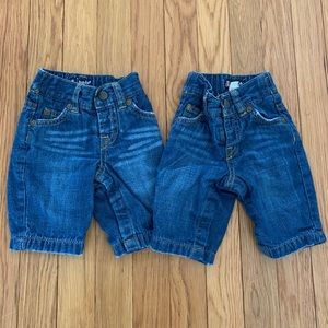 Gap jeans 0-3 months
